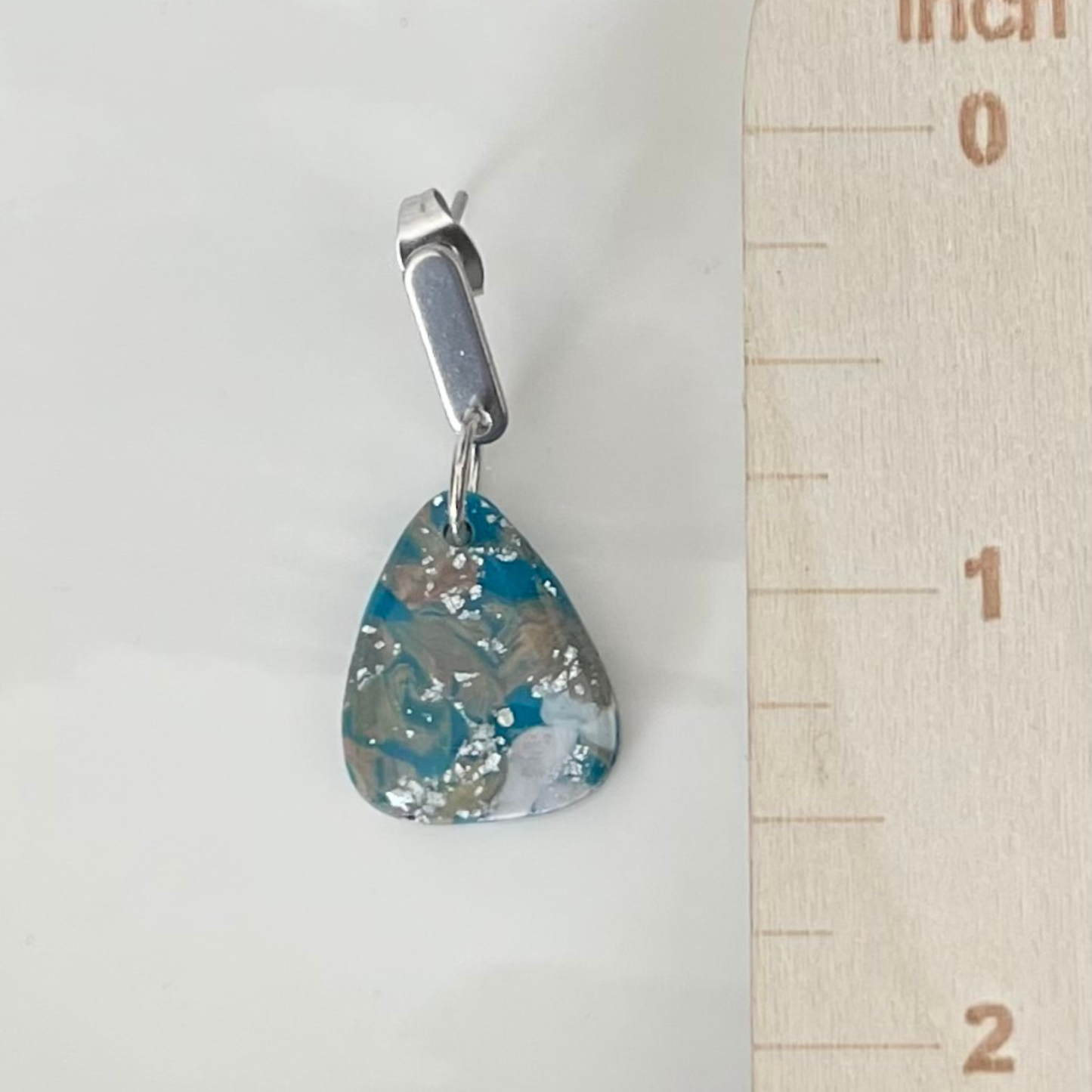 Azure Tide Mini Triangle Dangle