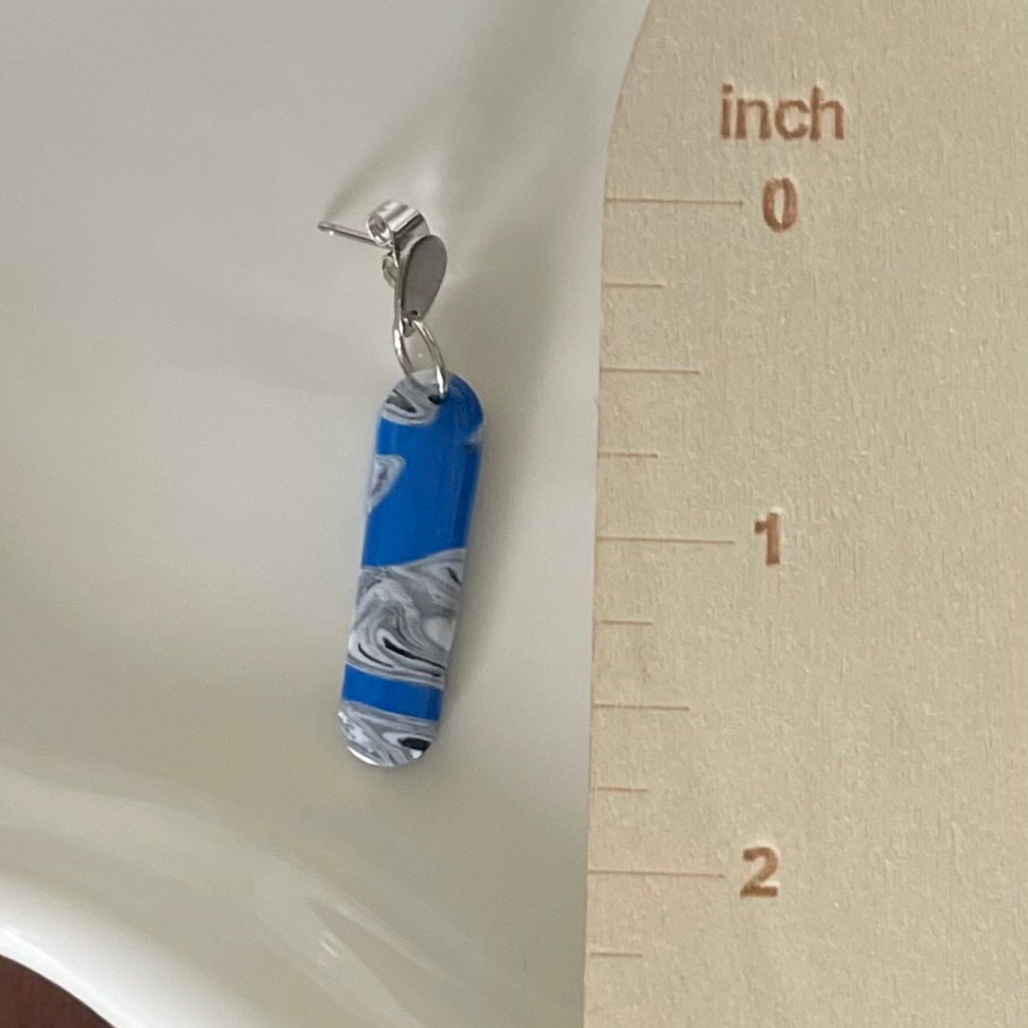 Cobalt Rush Tube Dangle