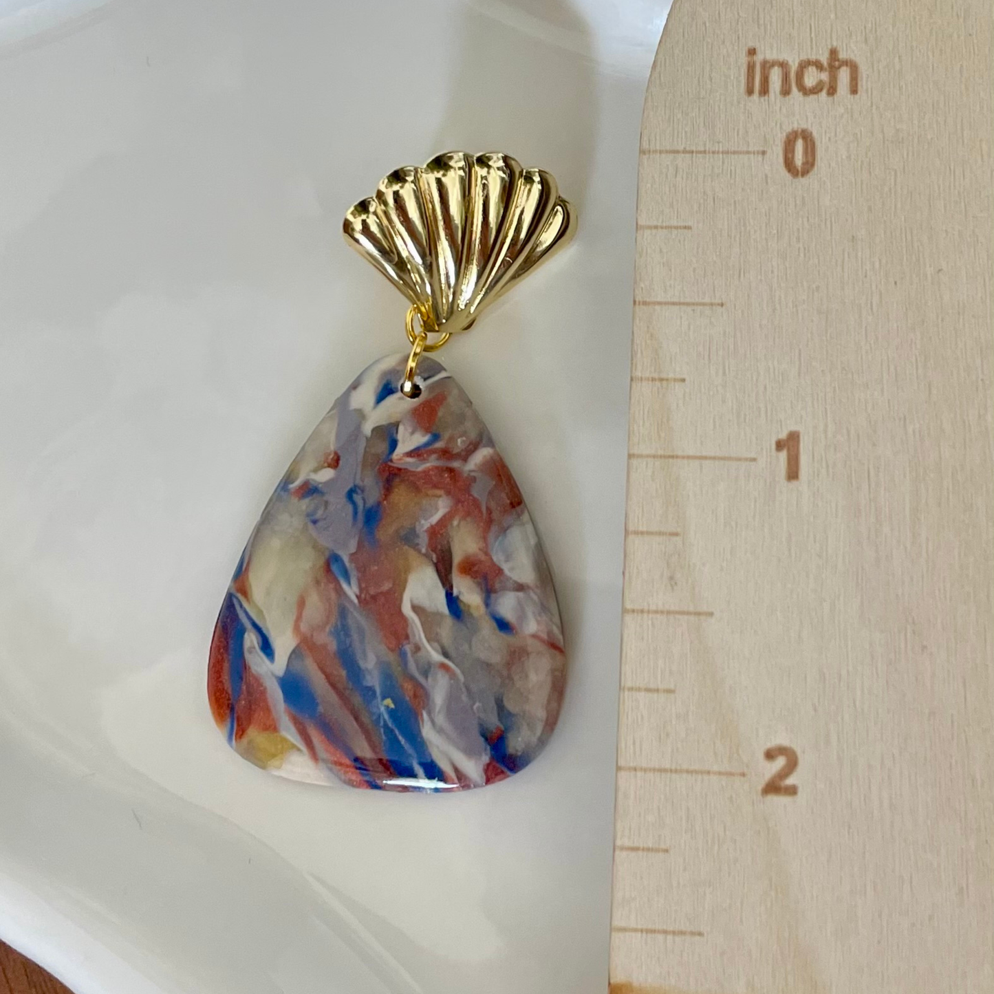 Fiesta Palette Remix Shell Teardrop Dangle