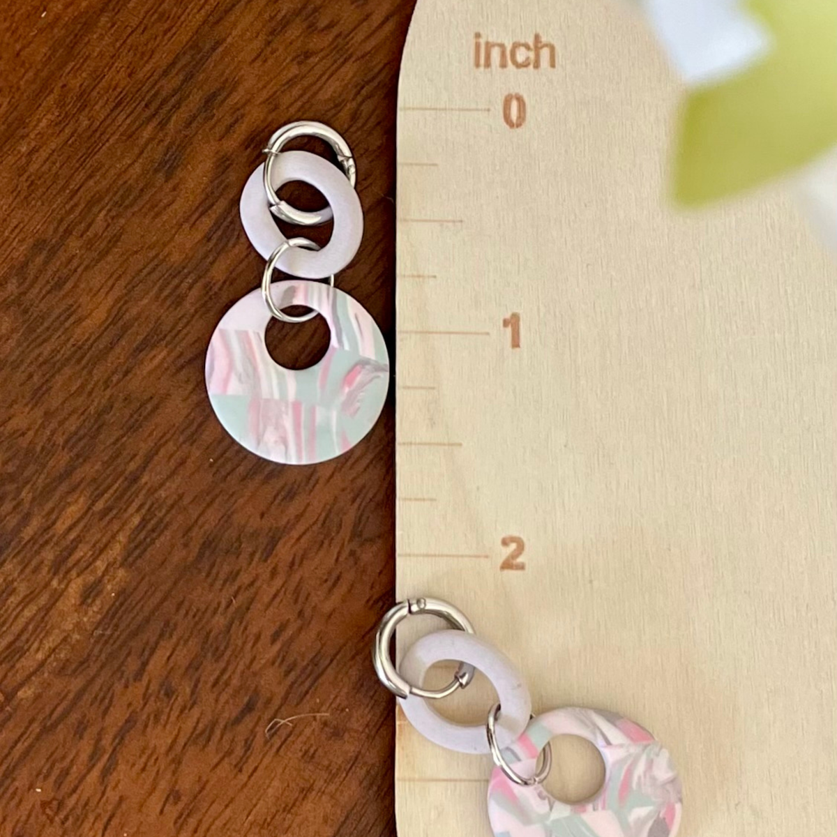 Blush Bloom Double Drop Dangle