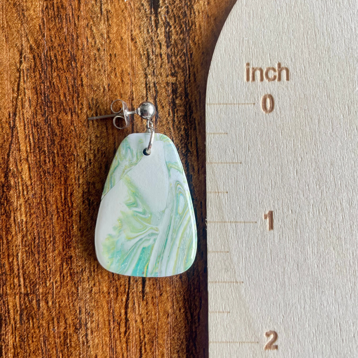 Sage Splash Freeform Dangle