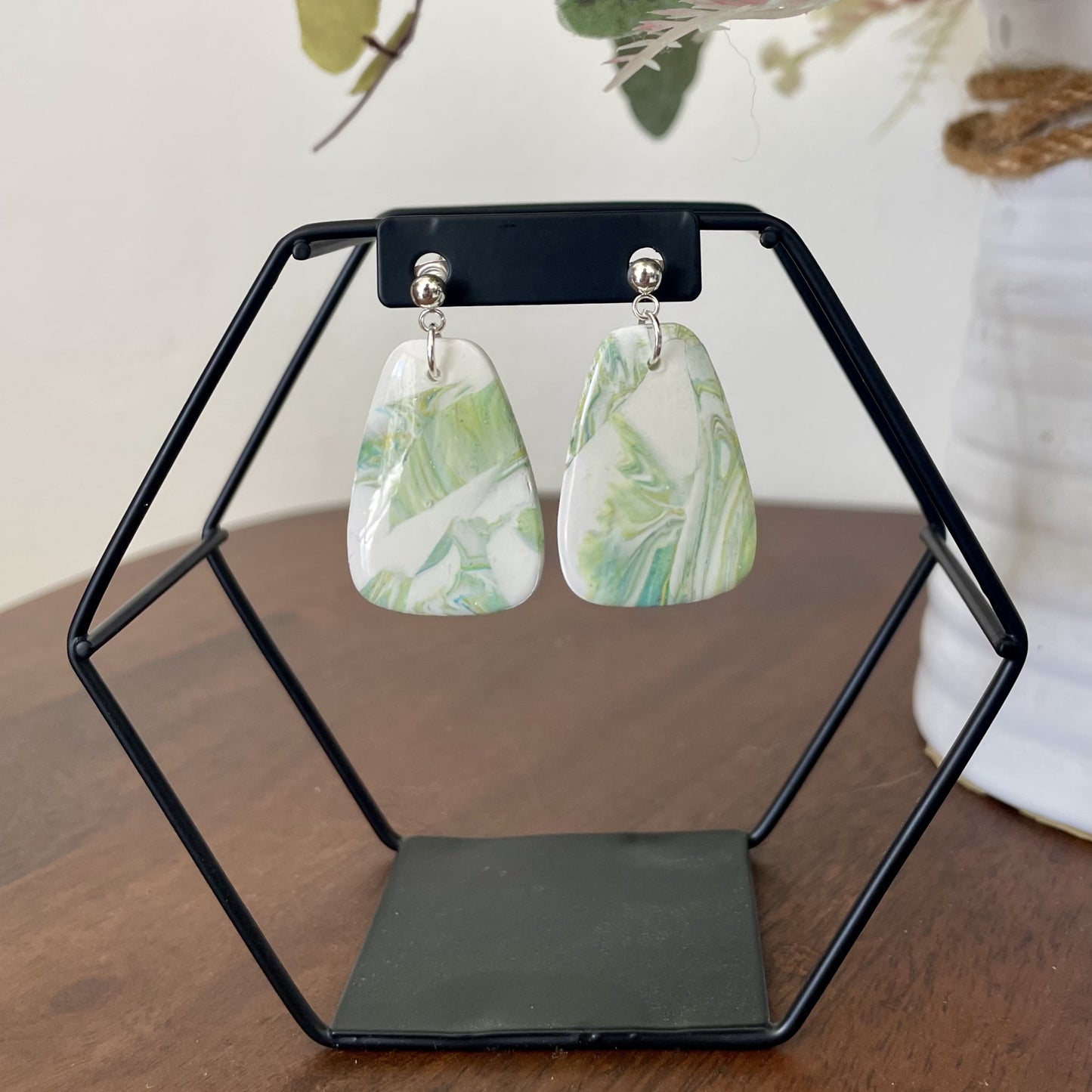 Sage Splash Freeform Dangle
