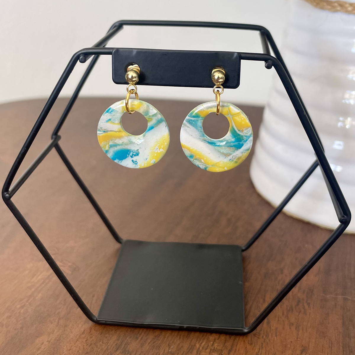 Mojito Mood Open Circle Dangle
