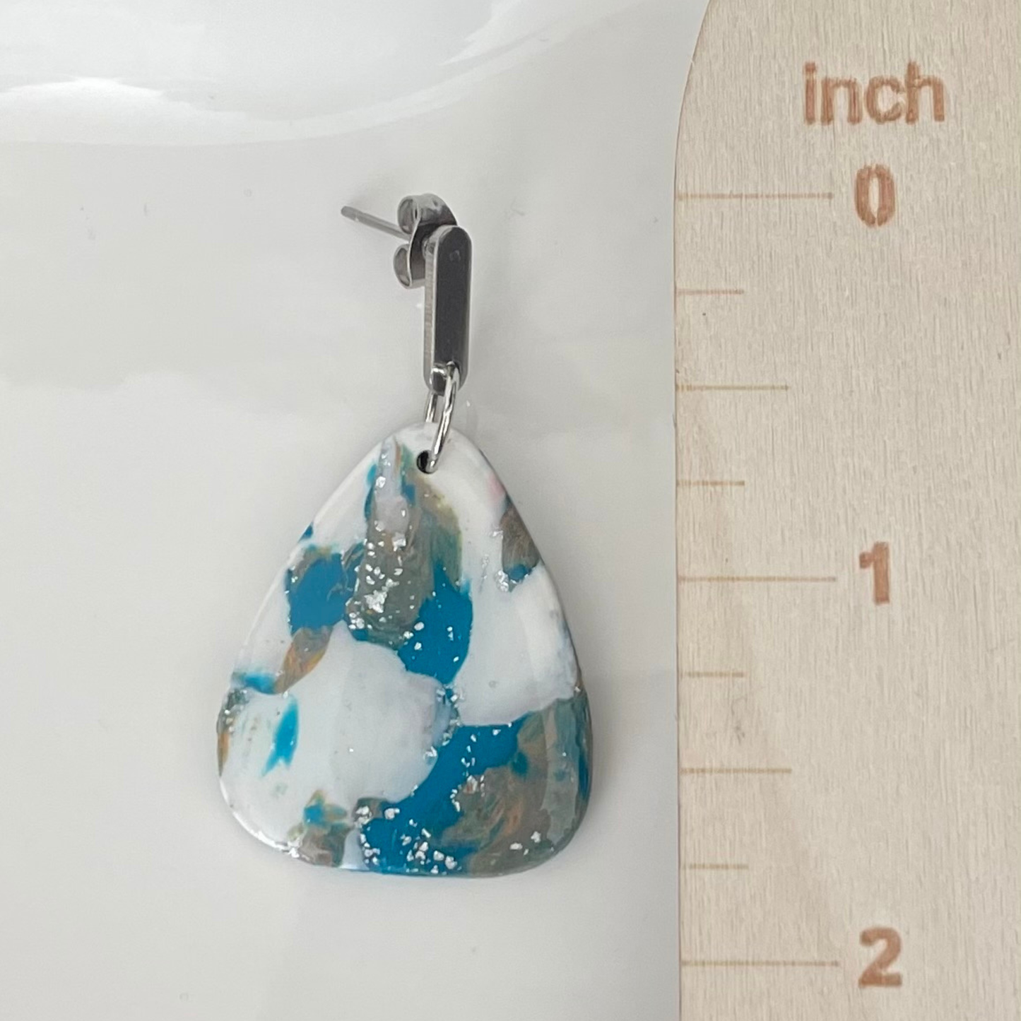Azure Tide Triangle Dangle