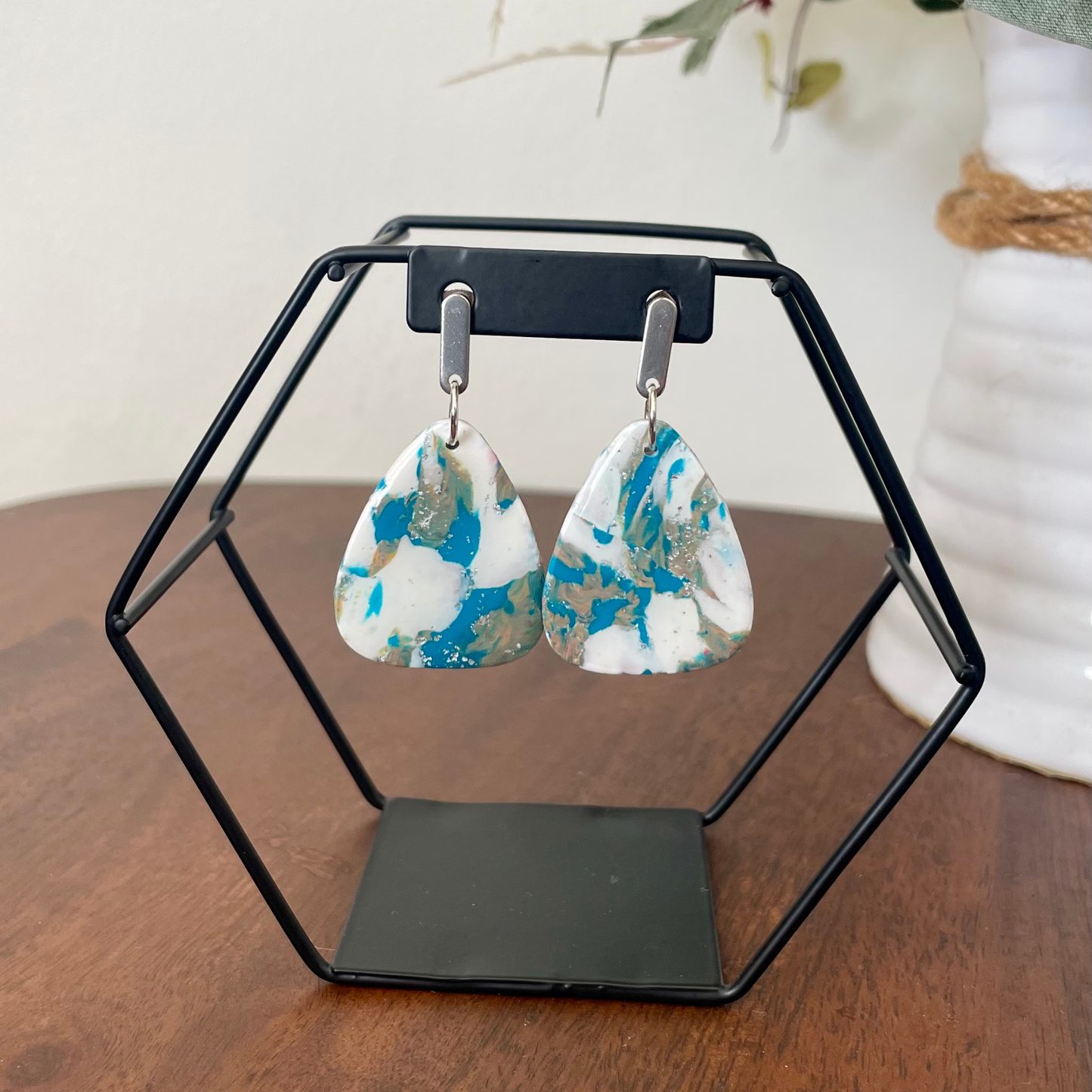 Azure Tide Triangle Dangle