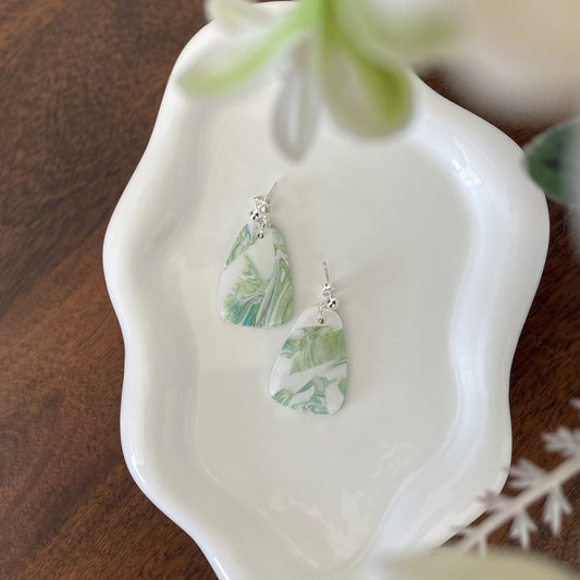 Sage Splash Freeform Dangle