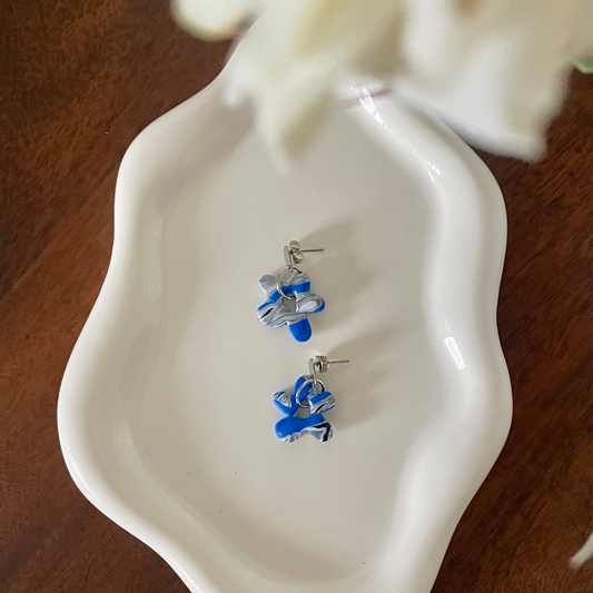 Cobalt Rush Flower Dangle
