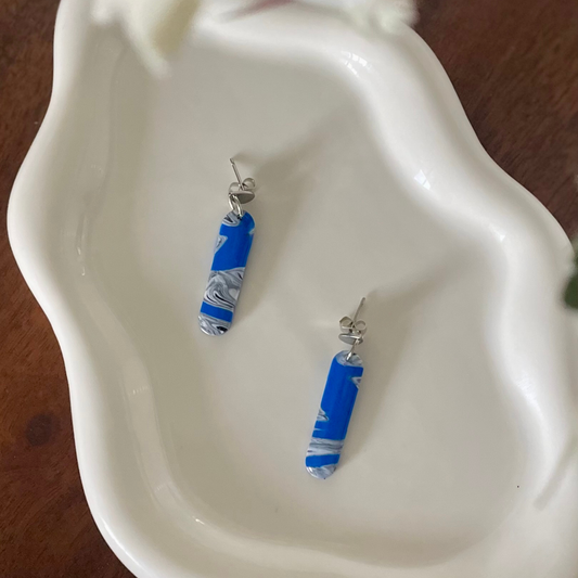 Cobalt Rush Tube Dangle