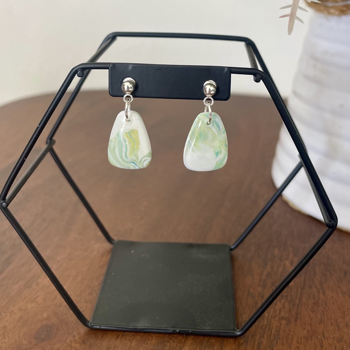 Sage Splash Freeform Dangle