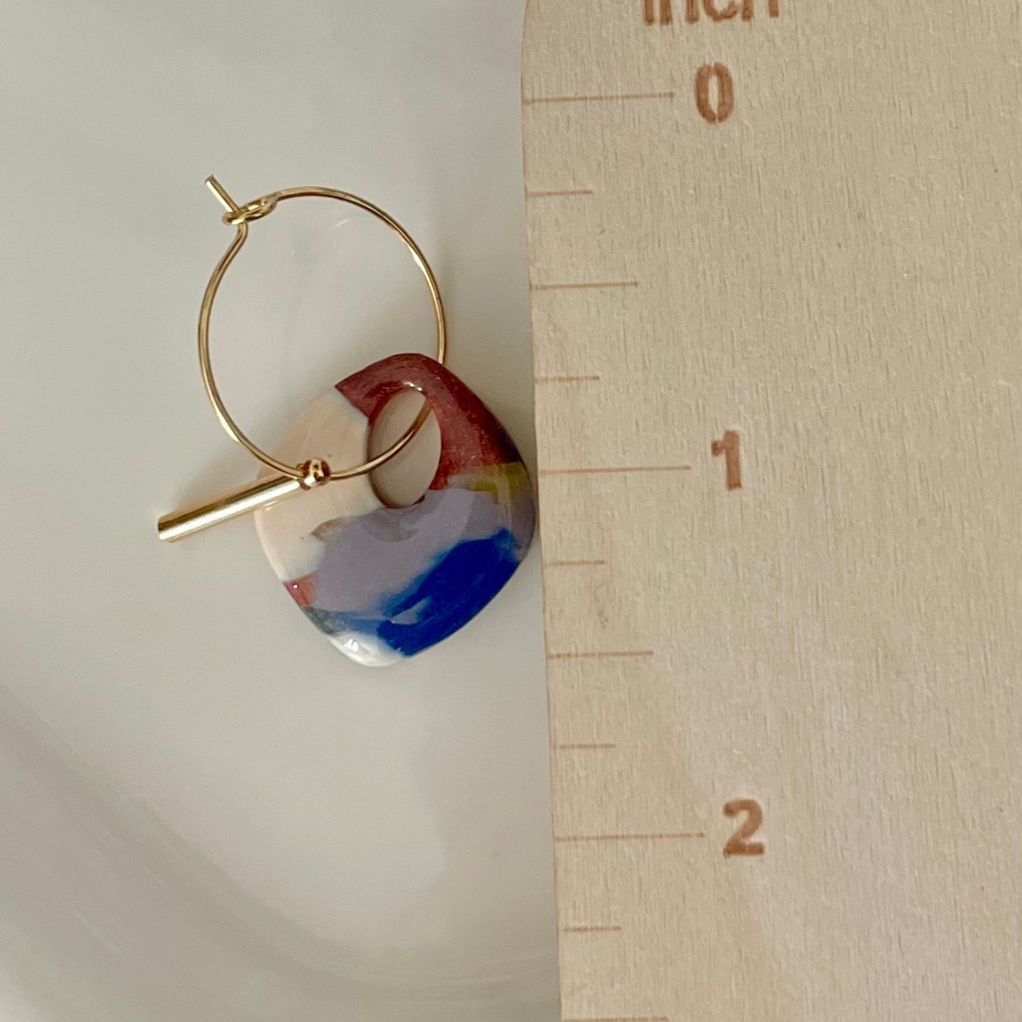 Title: Fiesta Palette Diamond Hoop