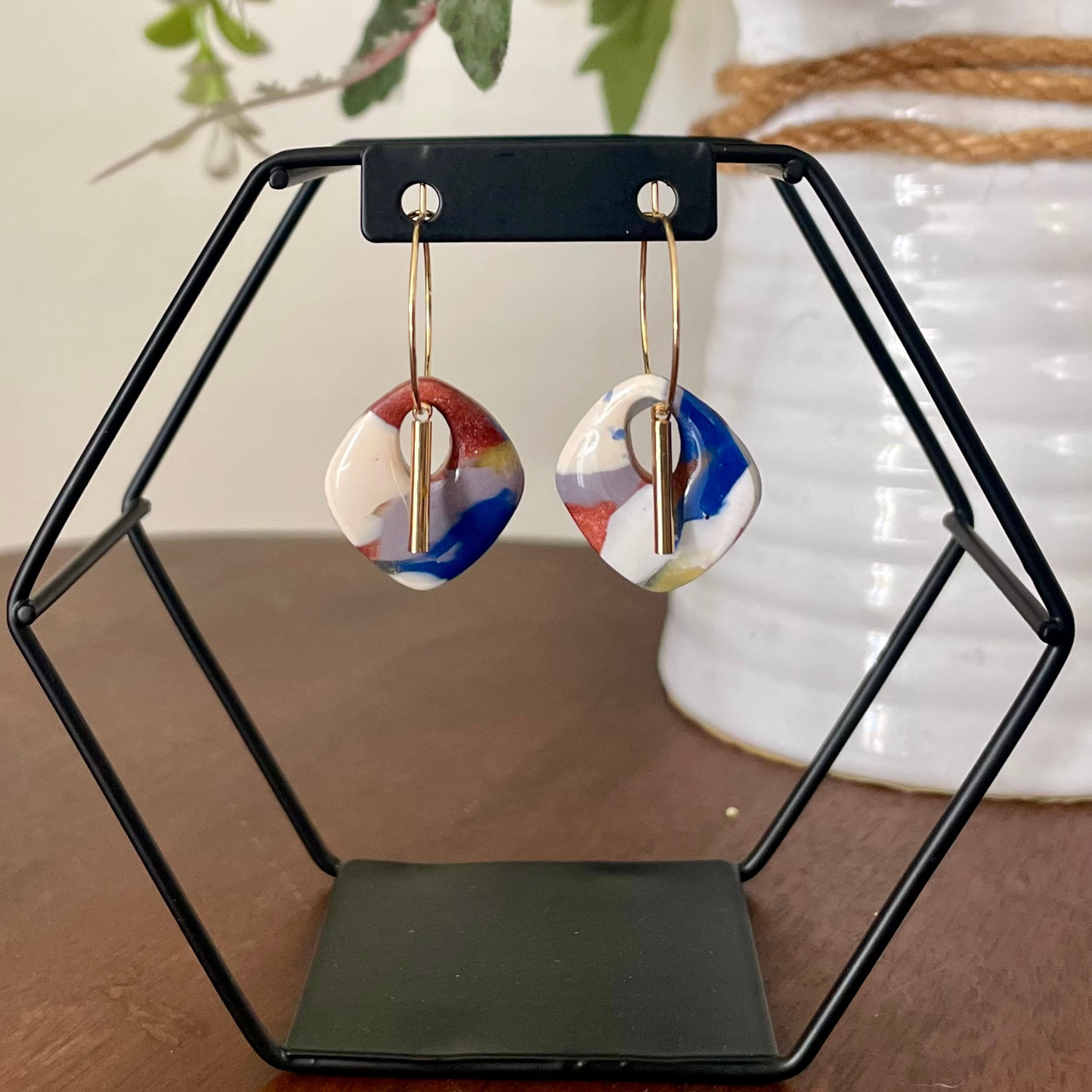 Title: Fiesta Palette Diamond Hoop