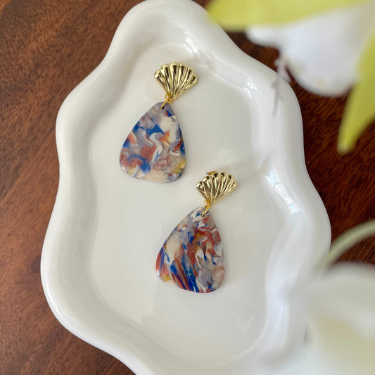 Fiesta Palette Remix Shell Teardrop Dangle
