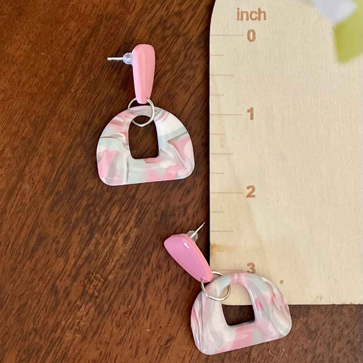 Blush Bloom Open Arch Dangle